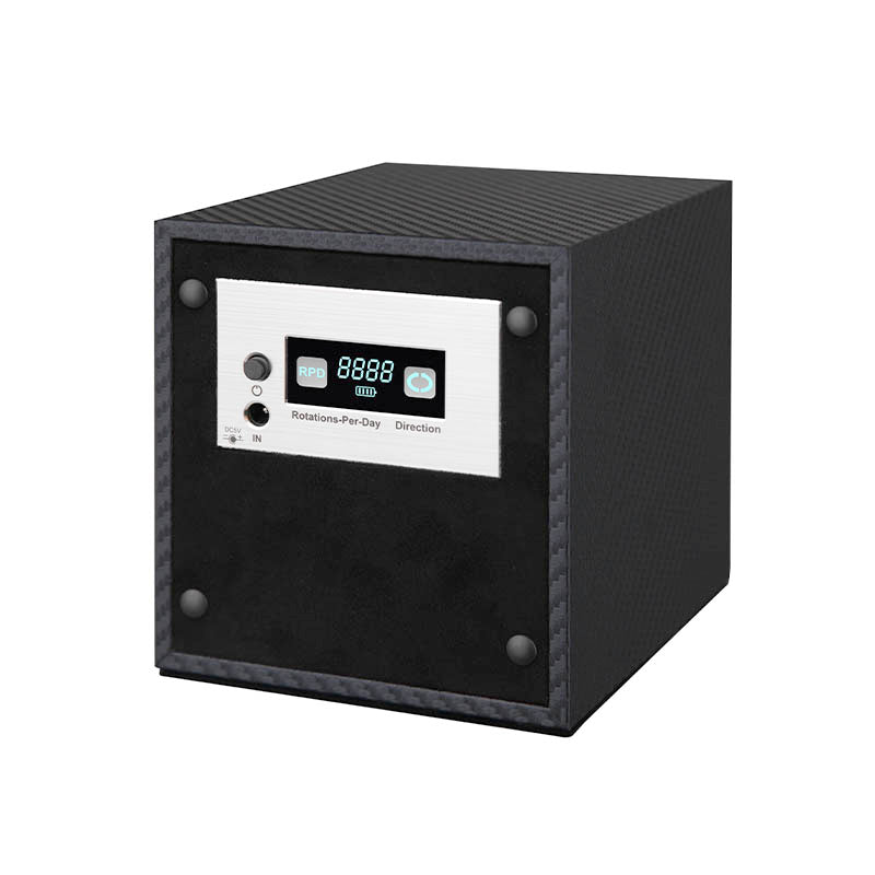 Benson Compact 1-Piece Watch Winder - Black Carbon