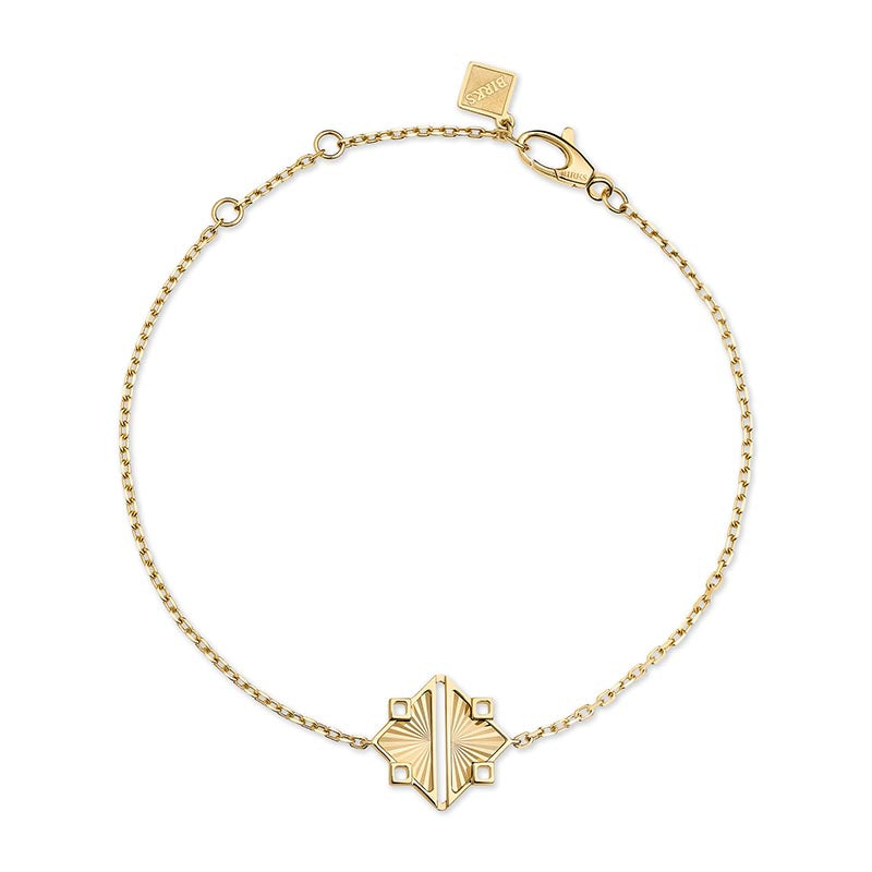 Birks Muse Guilloché Yellow Gold Bracelet