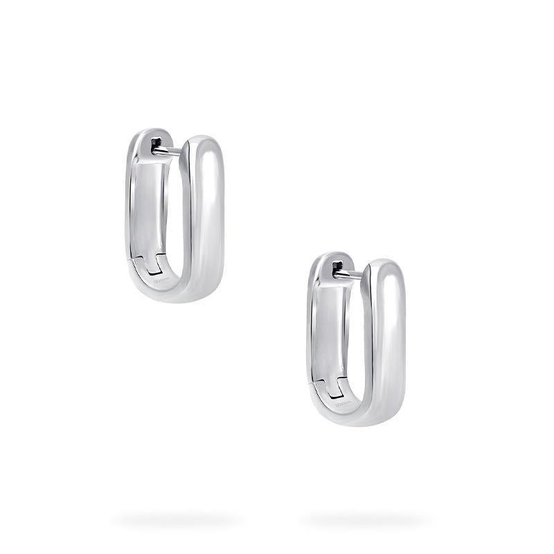 Birks Essentials Sterling Silver U-Shape Hoop Earrings