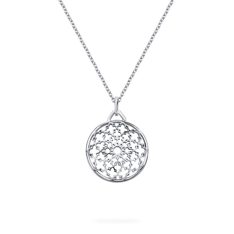 Birks Muse Sterling Silver Medallion Pendant