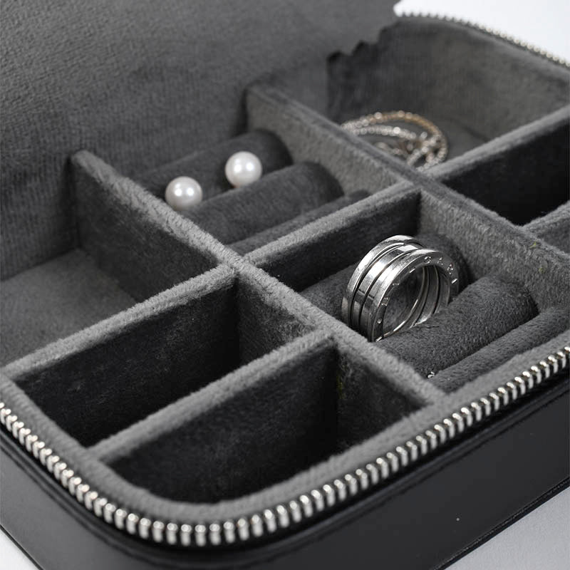 Buben & Zorweg Roma Black Leather Jewellery Case