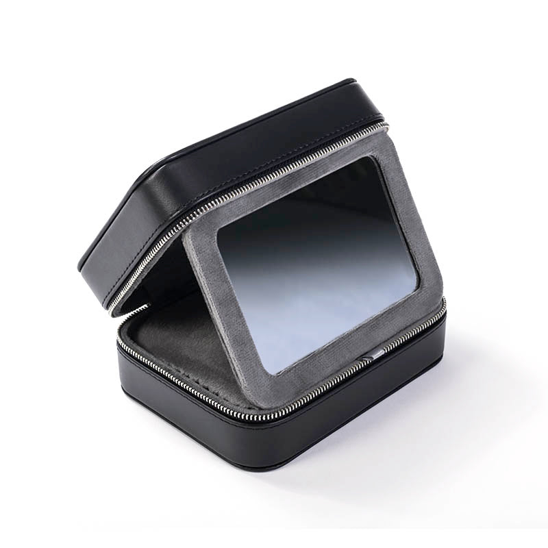Buben & Zorweg Roma Black Leather Jewellery Case