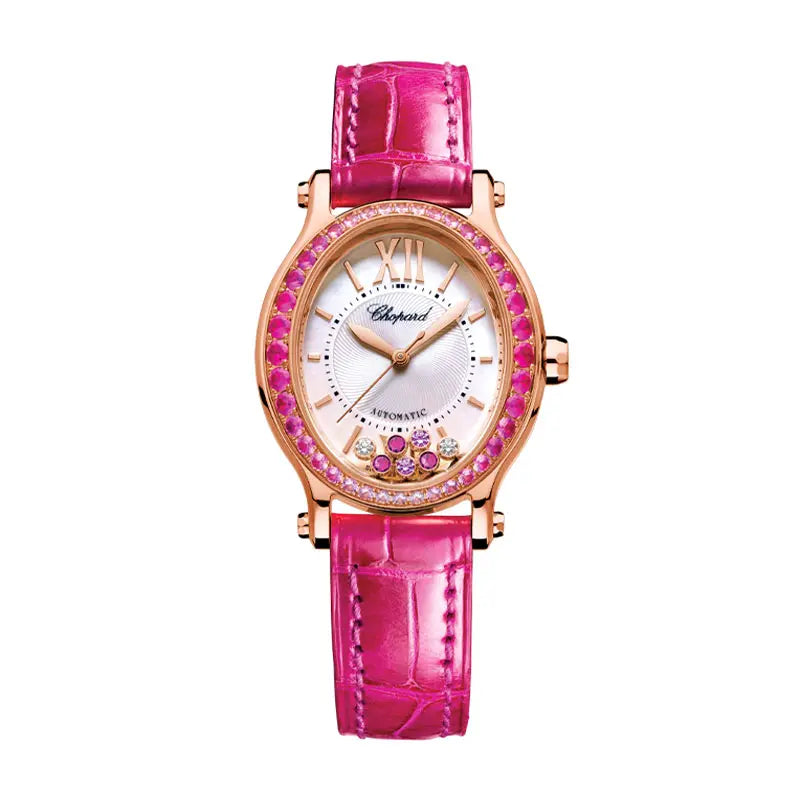 CHW00180 Reference No 275362 5003 Chopard Happy Sport Oval Sapphire Pink