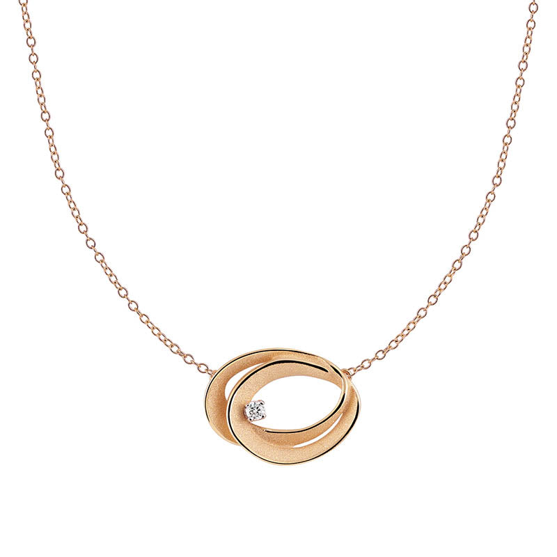 Cammilli Firenze Orange Apricot Dune Diamond Pendant
