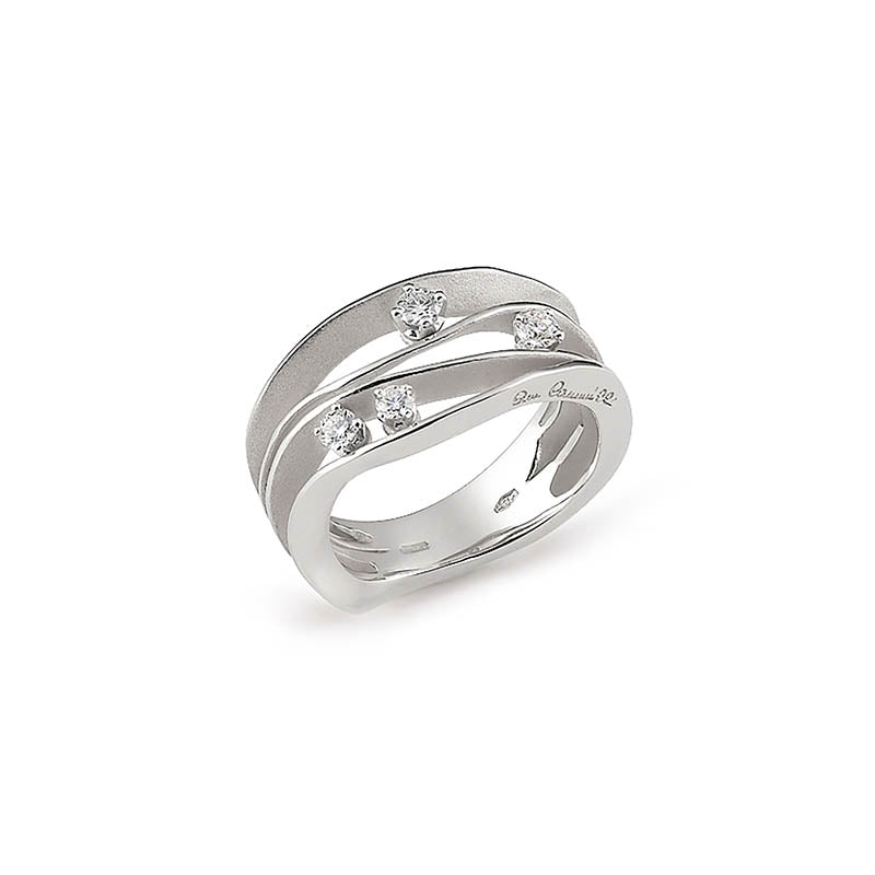 Cammilli Firenze White Ice Dune Diamond Ring