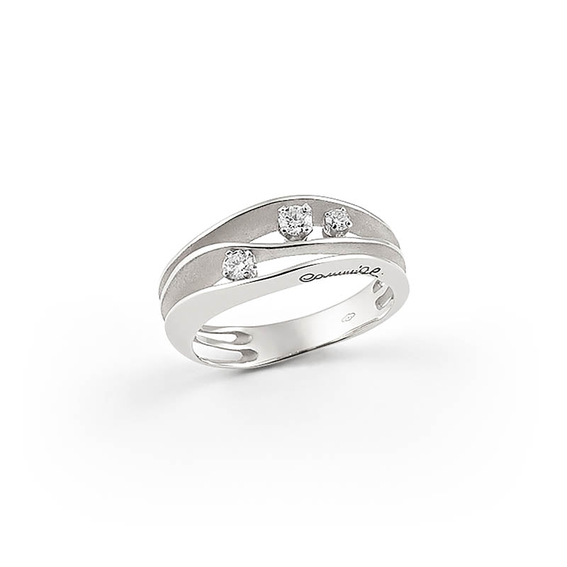 Cammilli Firenze White Ice Dune Diamond Ring