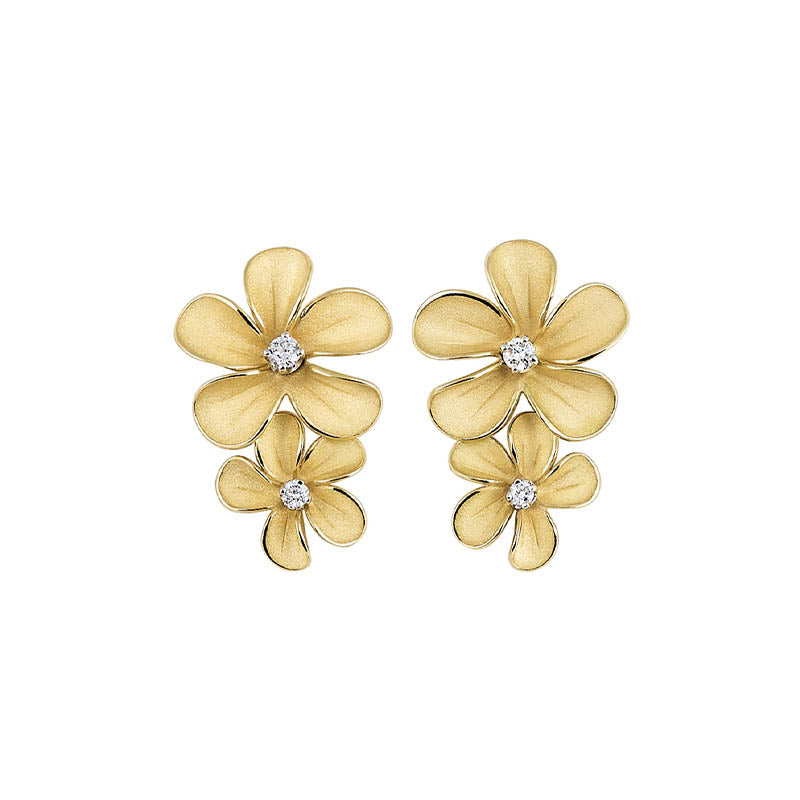 Cammilli Firenze Yellow Sunrise Cherry Bloom Diamond Earrings