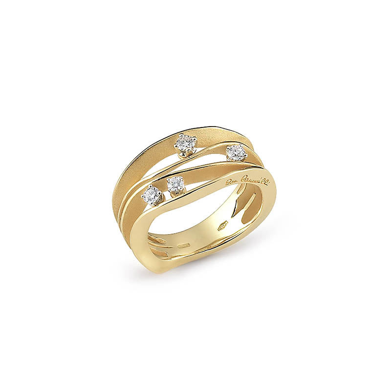 Cammilli Firenze Yellow Sunrise Dune Diamond Ring