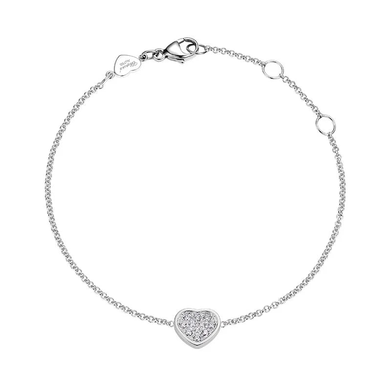 Chopard White Gold My Happy Hearts Diamond Bracelet