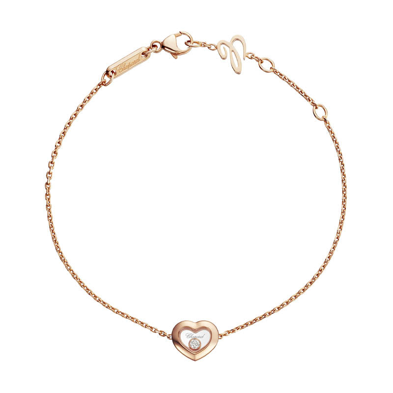 Chopard Rose Gold Happy Diamonds Icon Heart Bracelet
