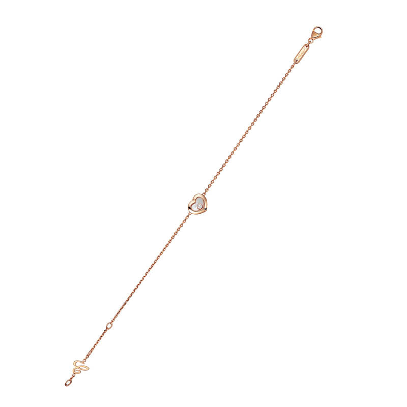 Chopard Rose Gold Happy Diamonds Icon Heart Bracelet