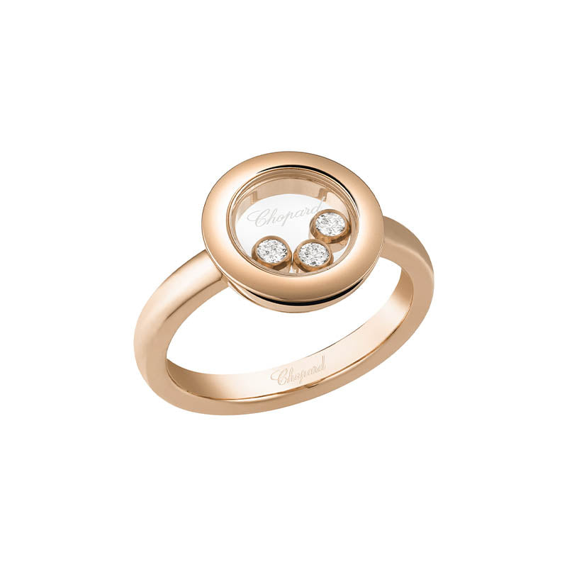 Chopard Rose Gold Happy Diamonds Icon Ring