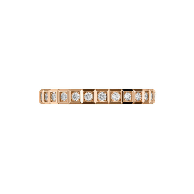 Chopard Rose Gold Ice Cube Diamond Full Eternity Ring
