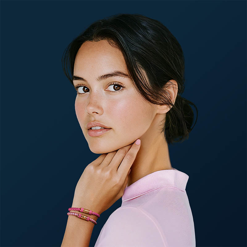 Chopard Signature Fuchsia Leather Bracelet 
