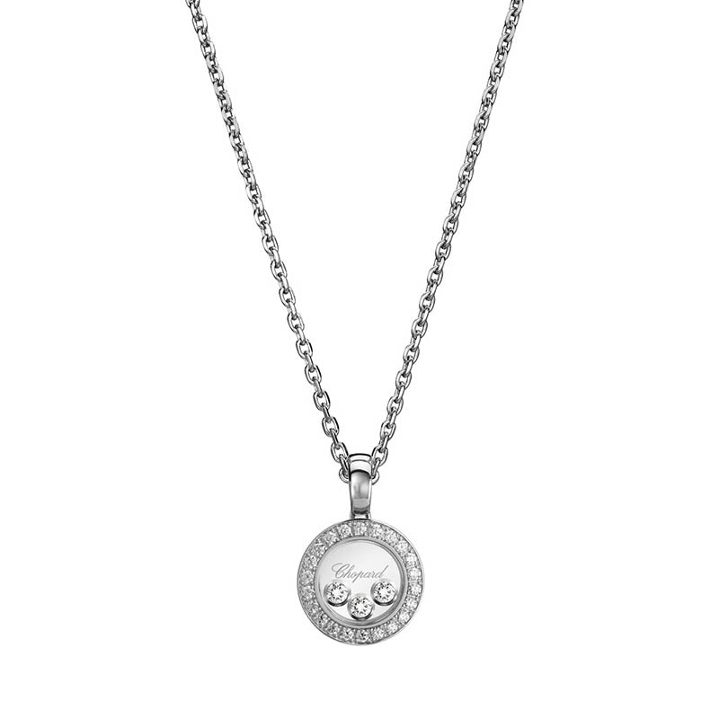 Chopard White Gold Happy Diamonds Icon Pendant