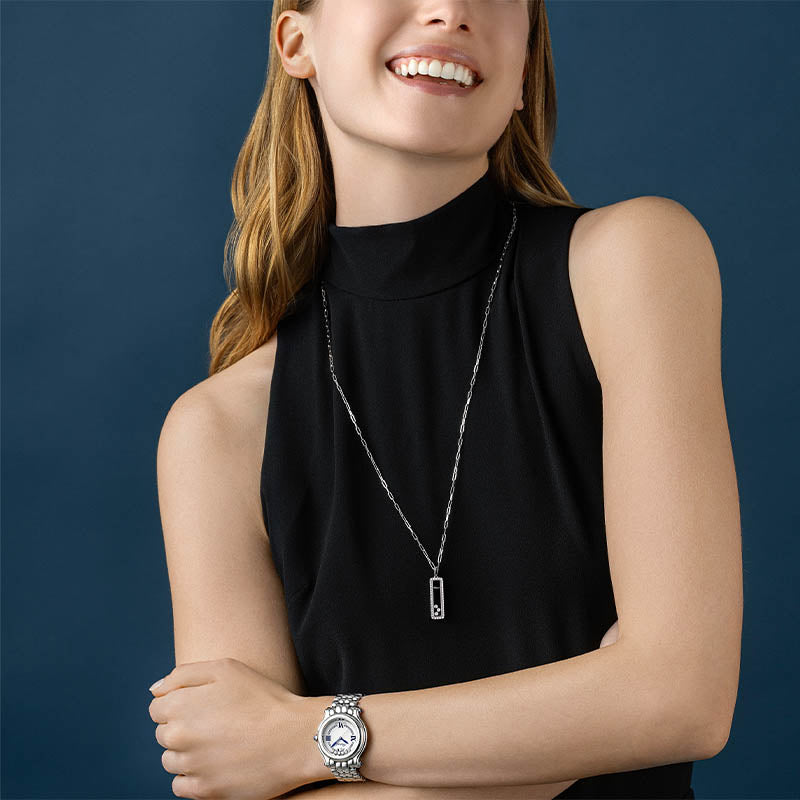 Chopard White Gold Happy Diamonds Icon Pendant