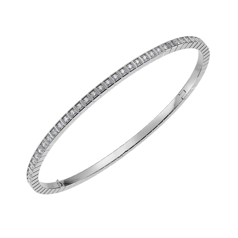 Chopard White Gold Ice Cube Diamond Bangle