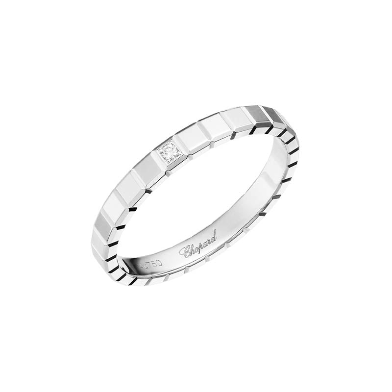 Chopard White Gold Ice Cube Diamond Ring