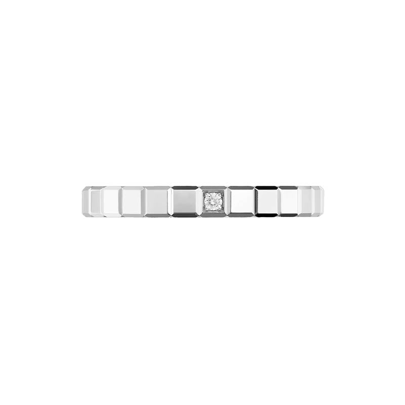 Chopard White Gold Ice Cube Diamond Ring
