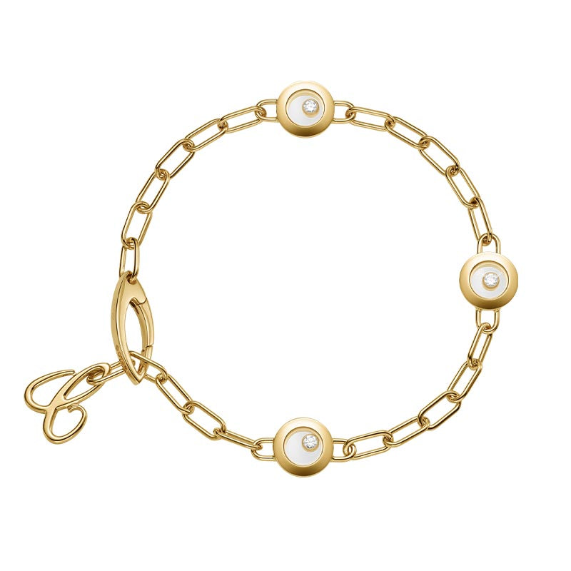 Chopard Yellow Gold Happy Diamonds Icon Bracelet