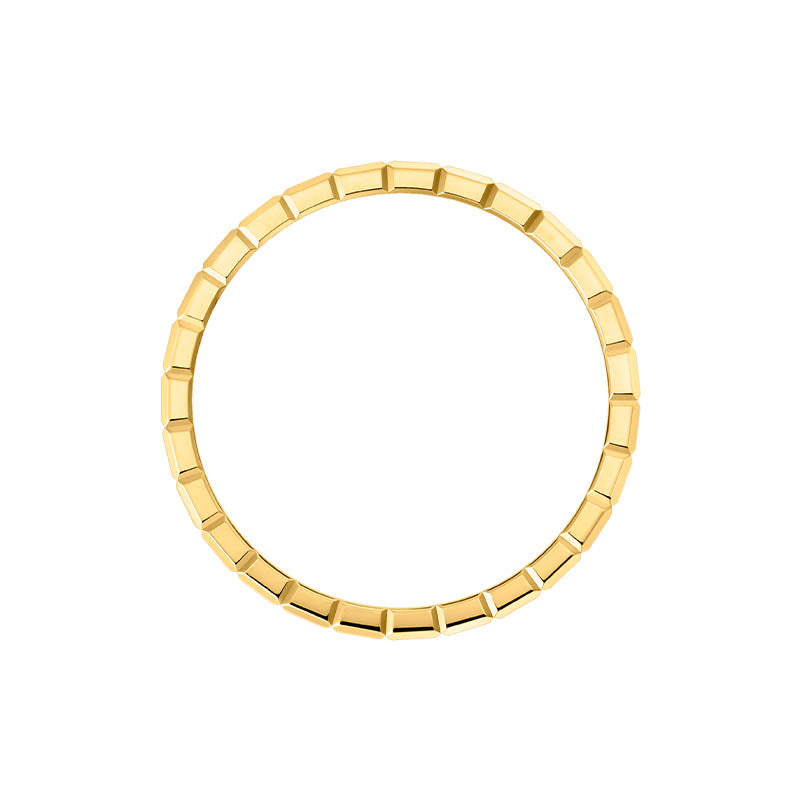 Chopard Yellow Gold Ice Cube Diamond Half Eternity Ring