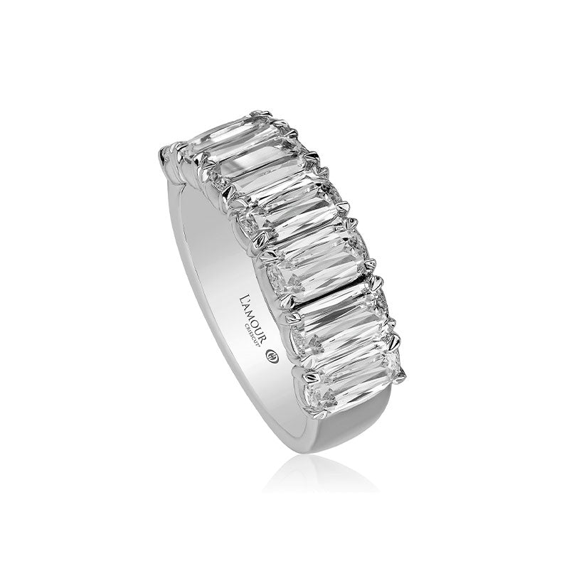 Christopher Designs L'Amour Crisscut® 7-Stone Classic Oval Diamond Band