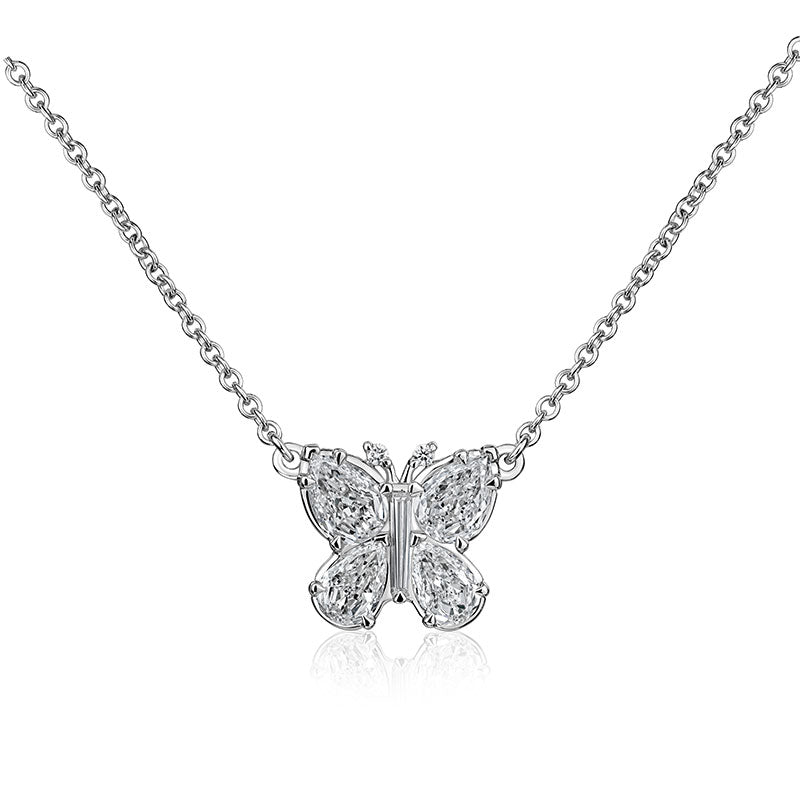 Christopher Designs L'Amour Crisscut® Diamond Butterfly Pendant