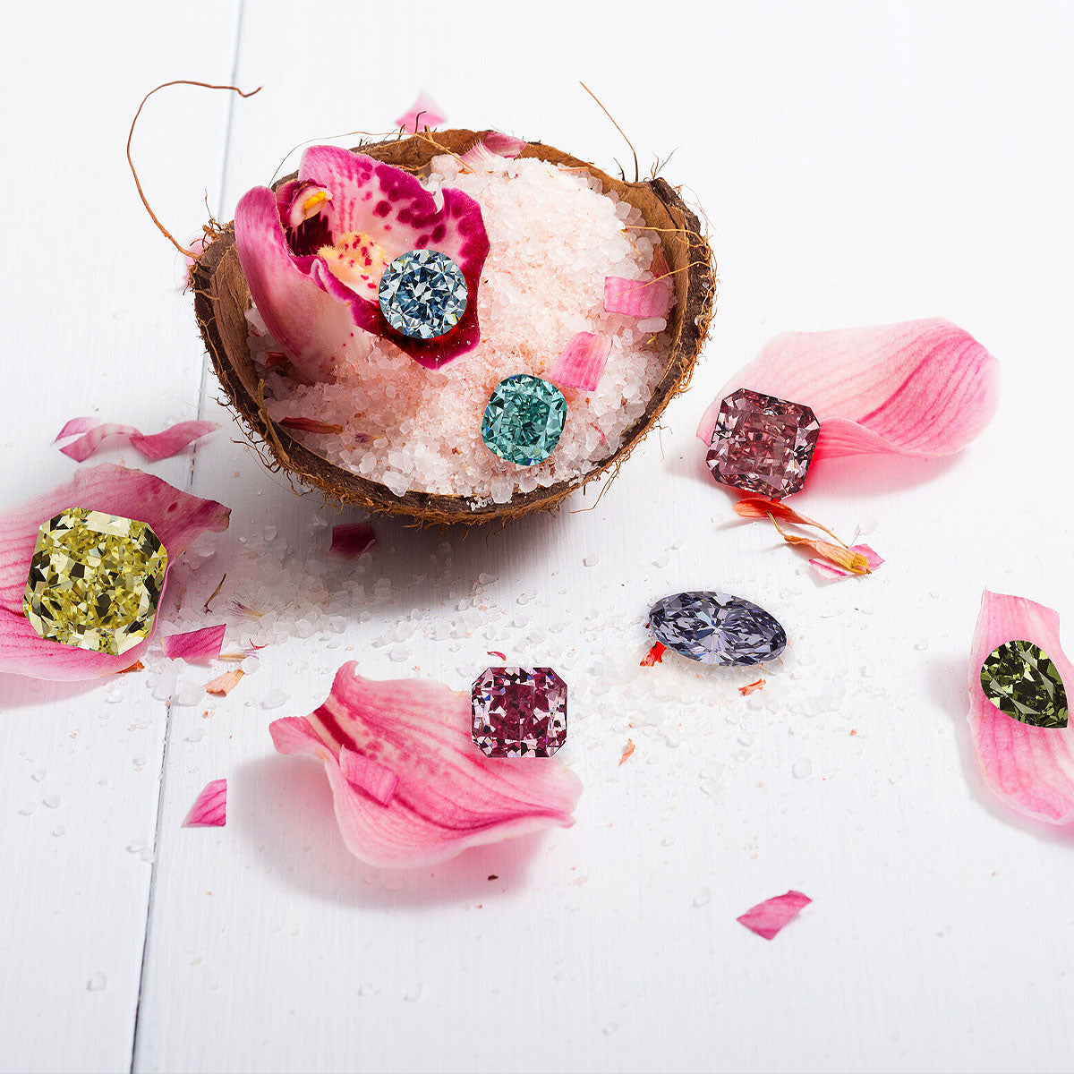 Coloured Diamonds Knar Jewellery