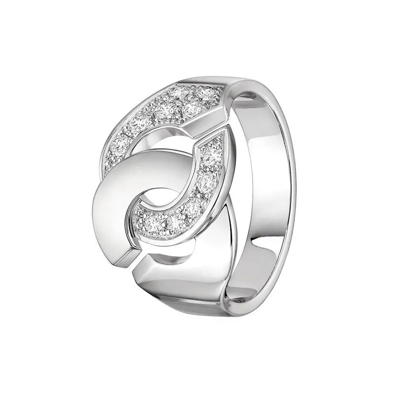 dinh van Menottes White Gold R12 Diamond Ring