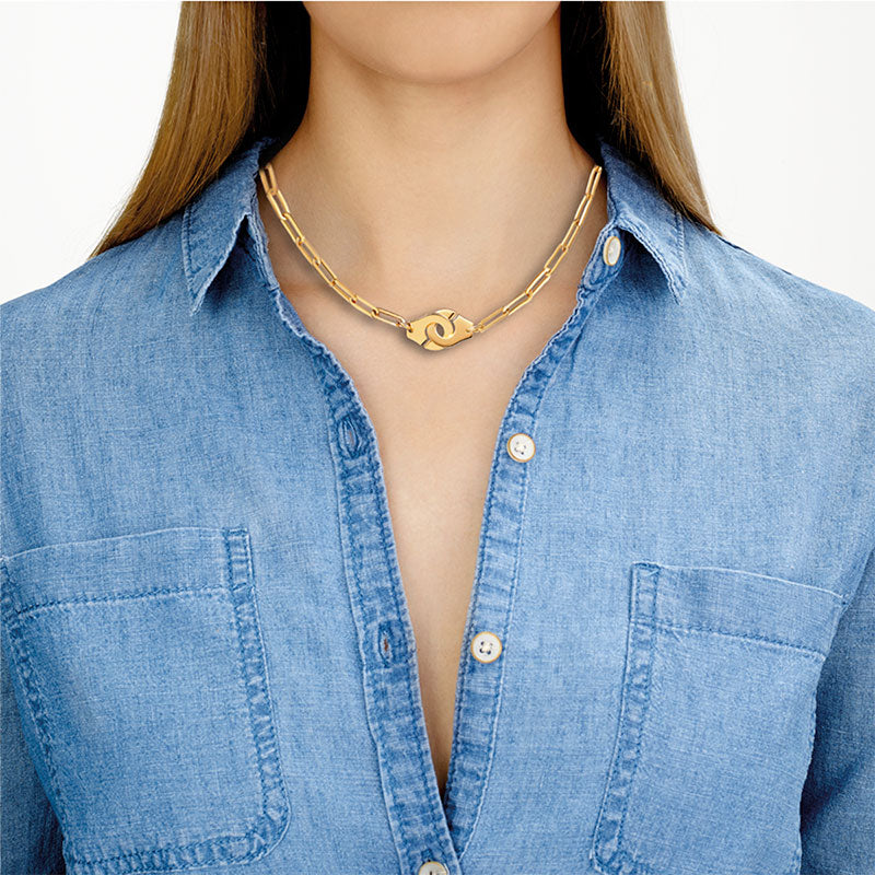 dinh van Menottes Yellow Gold R12 Necklace