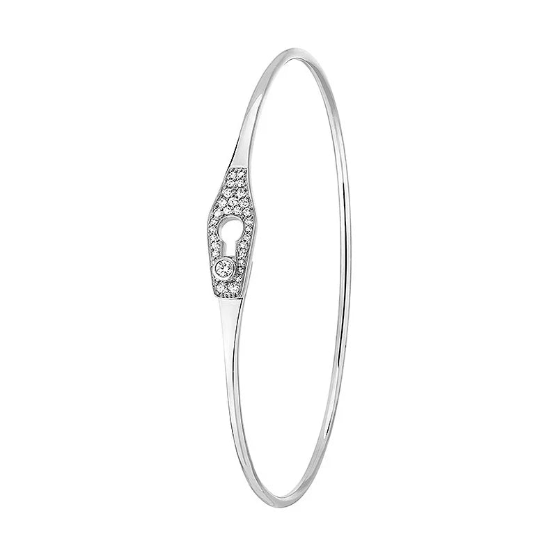 dinh van Serrure Jonc White Gold Diamond Pavé Bangle