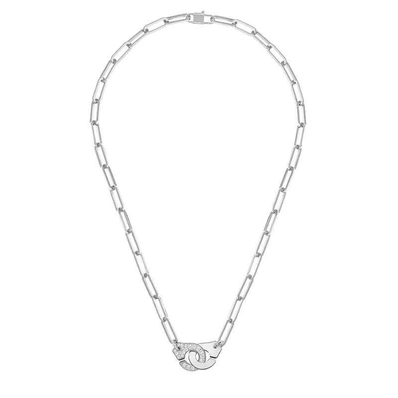 dinh van Menottes R13.5 White Gold Diamond Necklace