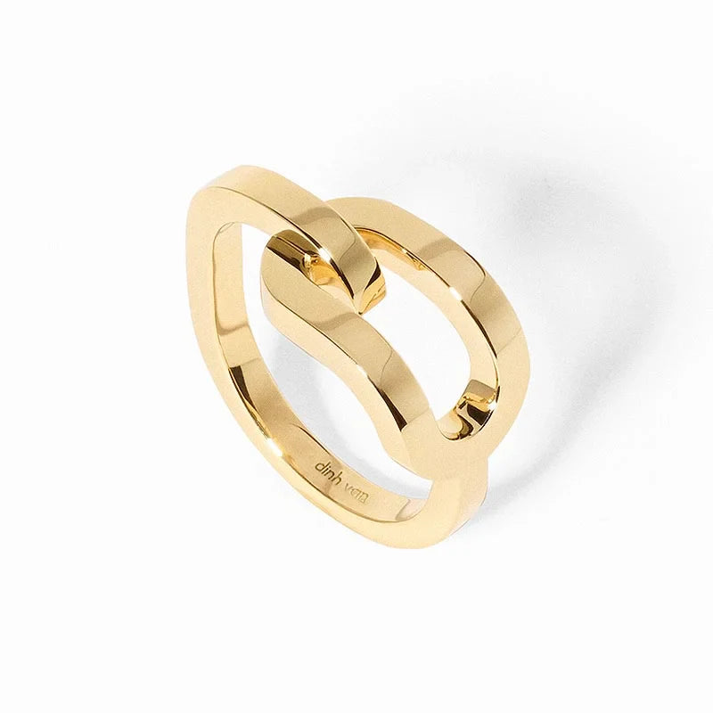 dinh van Maillon Yellow Gold Large Ring