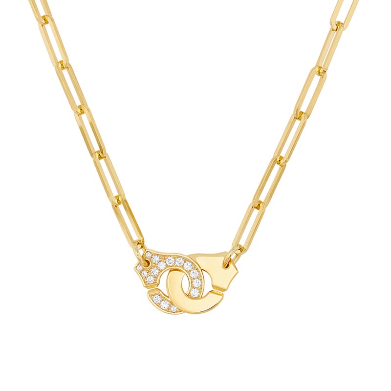 dinh van Menottes Yellow Gold R12 Diamond Necklace