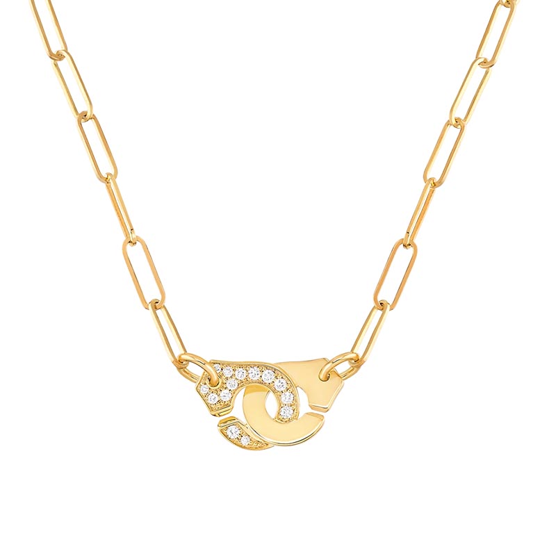 dinh van Menottes Yellow Gold R10 Diamond Necklace