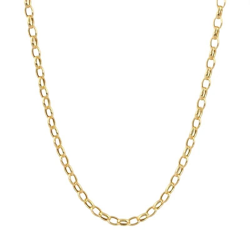 Doves Yellow Gold Rolo Necklace