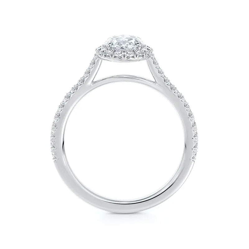 Forevermark Center of My Universe Platinum Oval Diamond Engagement Ring