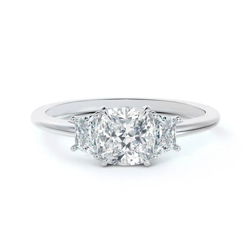 Forevermark Micaela's Three Stone Illusion Diamond Engagement Ring