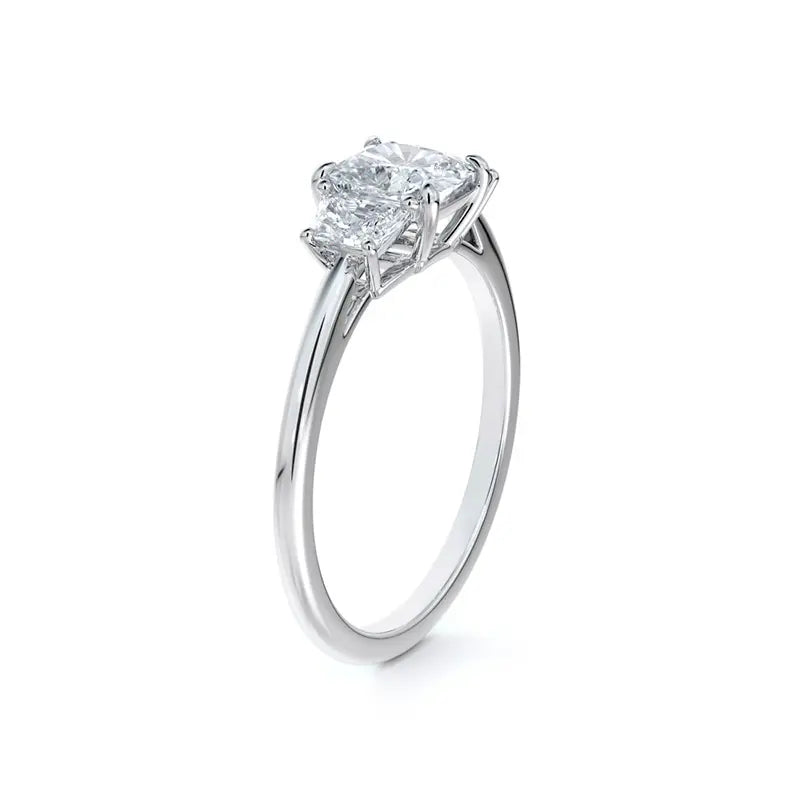 Forevermark Micaela's Three Stone Illusion Diamond Engagement Ring