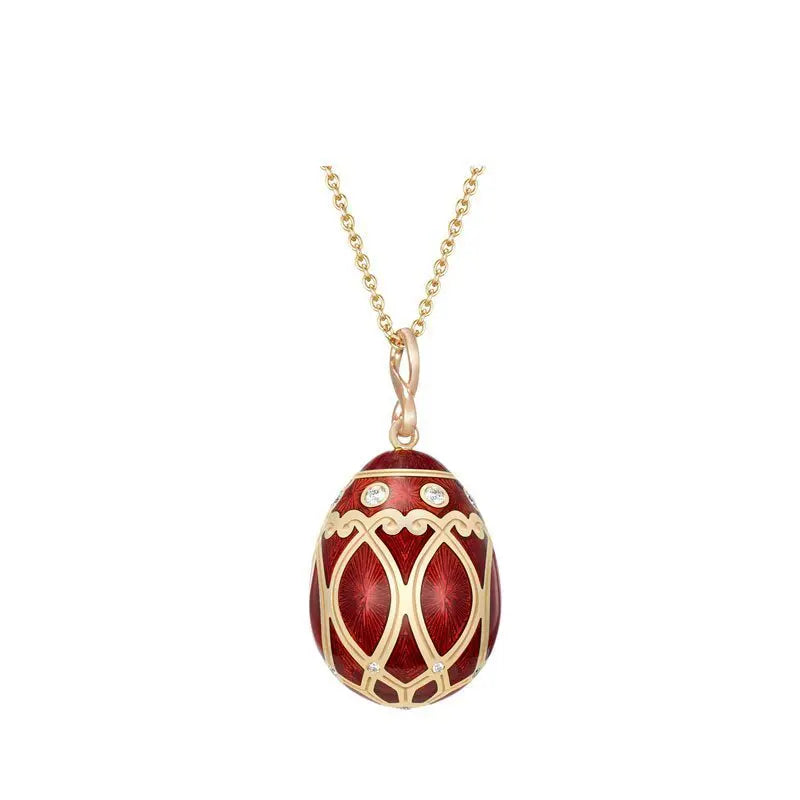 FB00671 Faberge Palais Yelagin Red Pendant