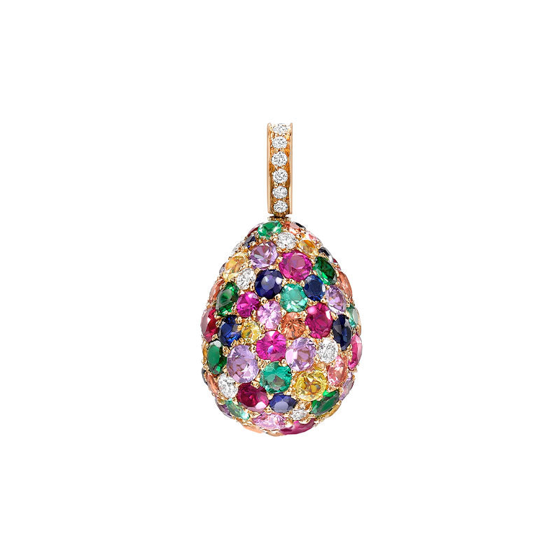 Faberge Emotion Yellow Gold Multicoloured Gemstone Diamond Charm 571EC1923 5