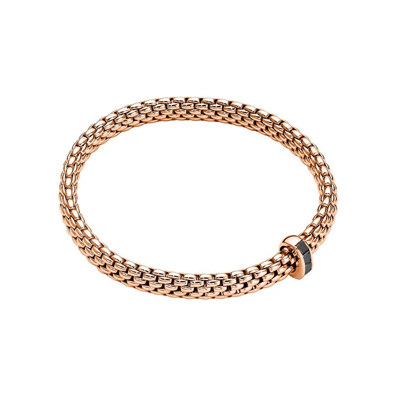 Fope Vendome Rose Gold & Black Diamond Bracelet