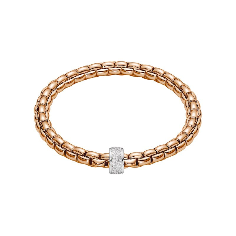 Fope Eka Rose Gold & Diamond Bracelet