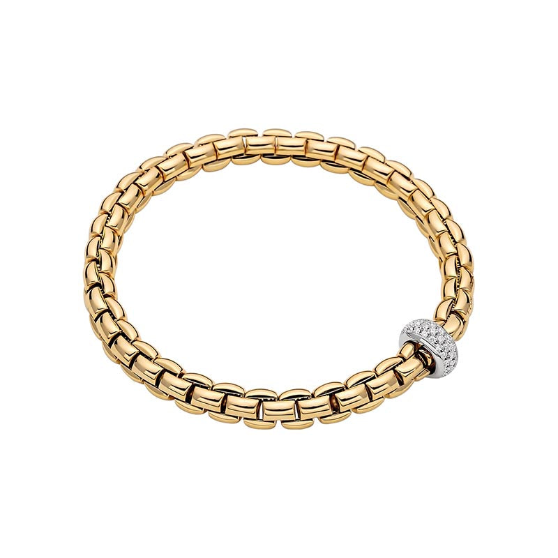 Fope Eka Yellow Gold & Diamond Bracelet