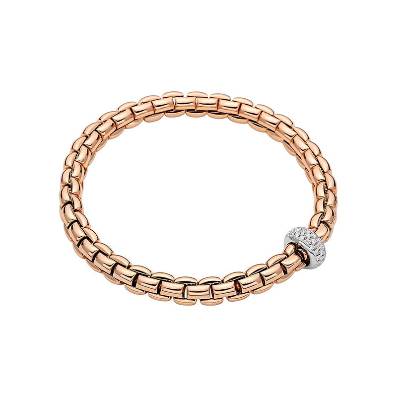 Fope Eka Rose Gold & Diamond Bracelet