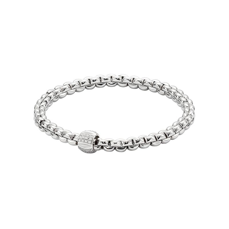 Fope Eka White Gold & Diamond Bracelet