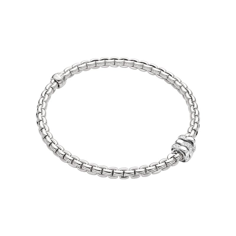 Fope Eka White Gold & Diamond Bracelet