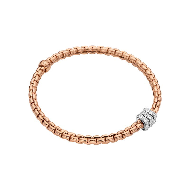 Fope Eka Rose Gold & Diamond Bracelet