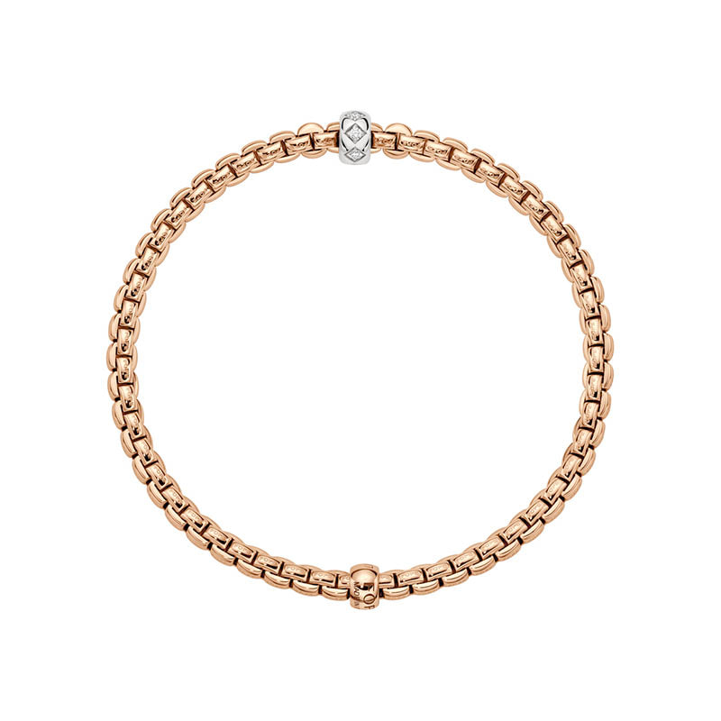 Fope Eka Rose Gold & Diamond Bracelet