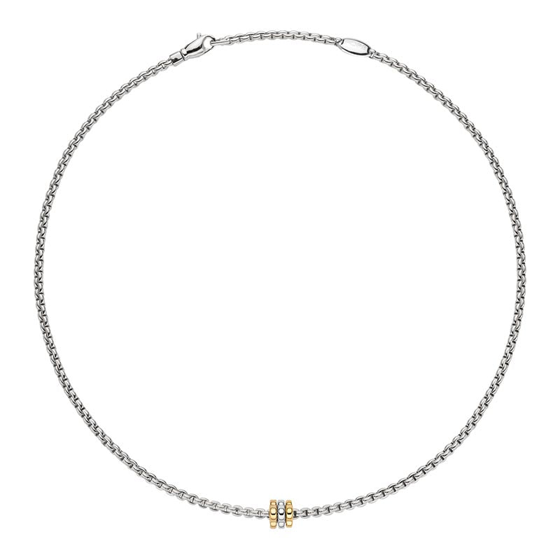 Fope Eka Tiny White Gold Necklace